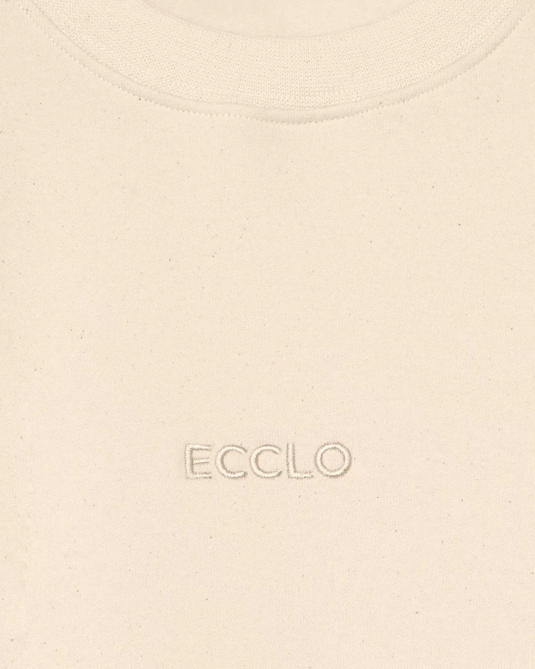 Sweat col rond Crème