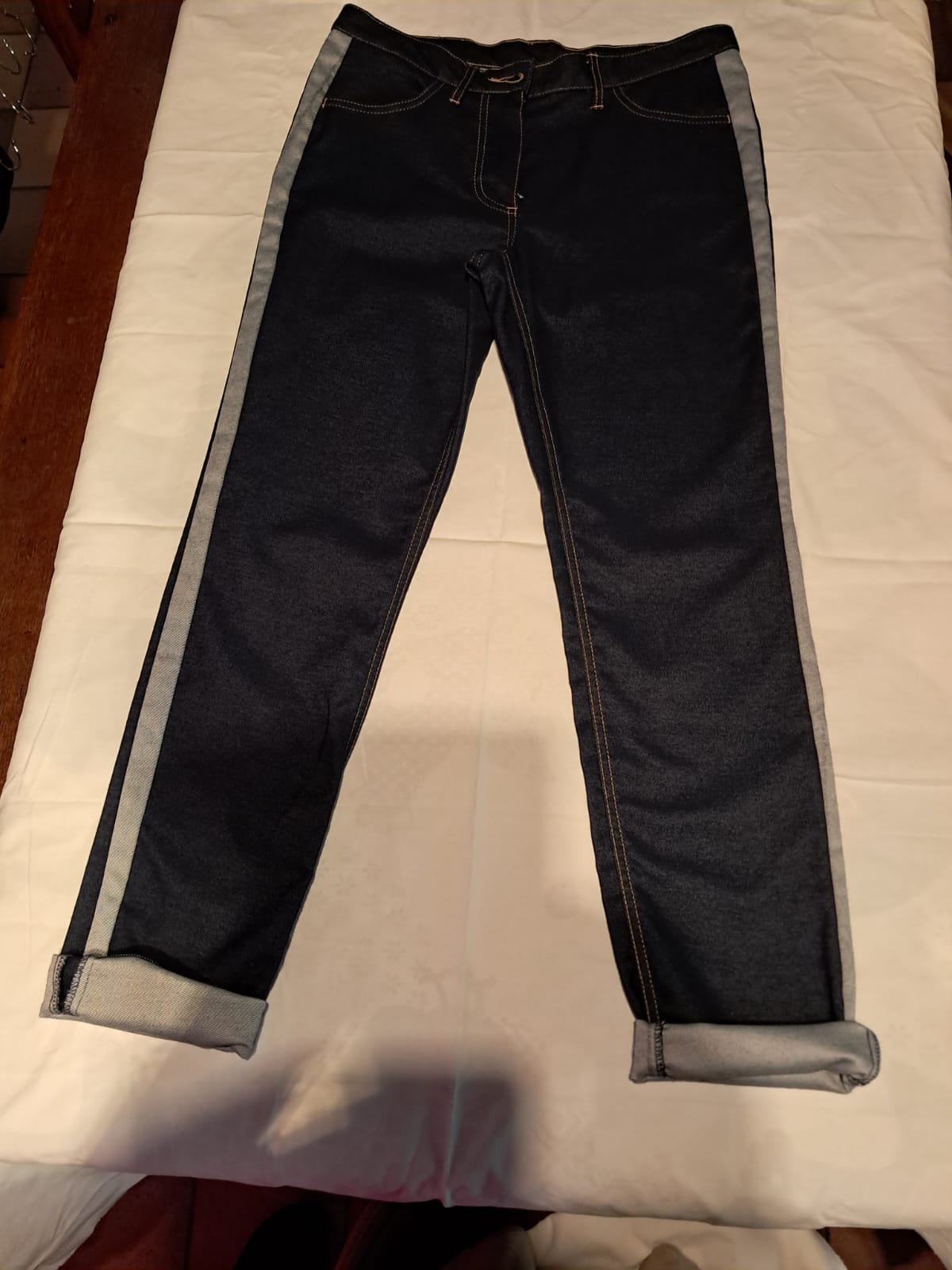 jean femme avec bande