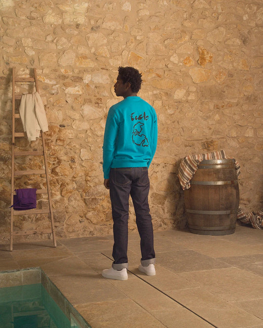 Sweat Pangée Turquoise