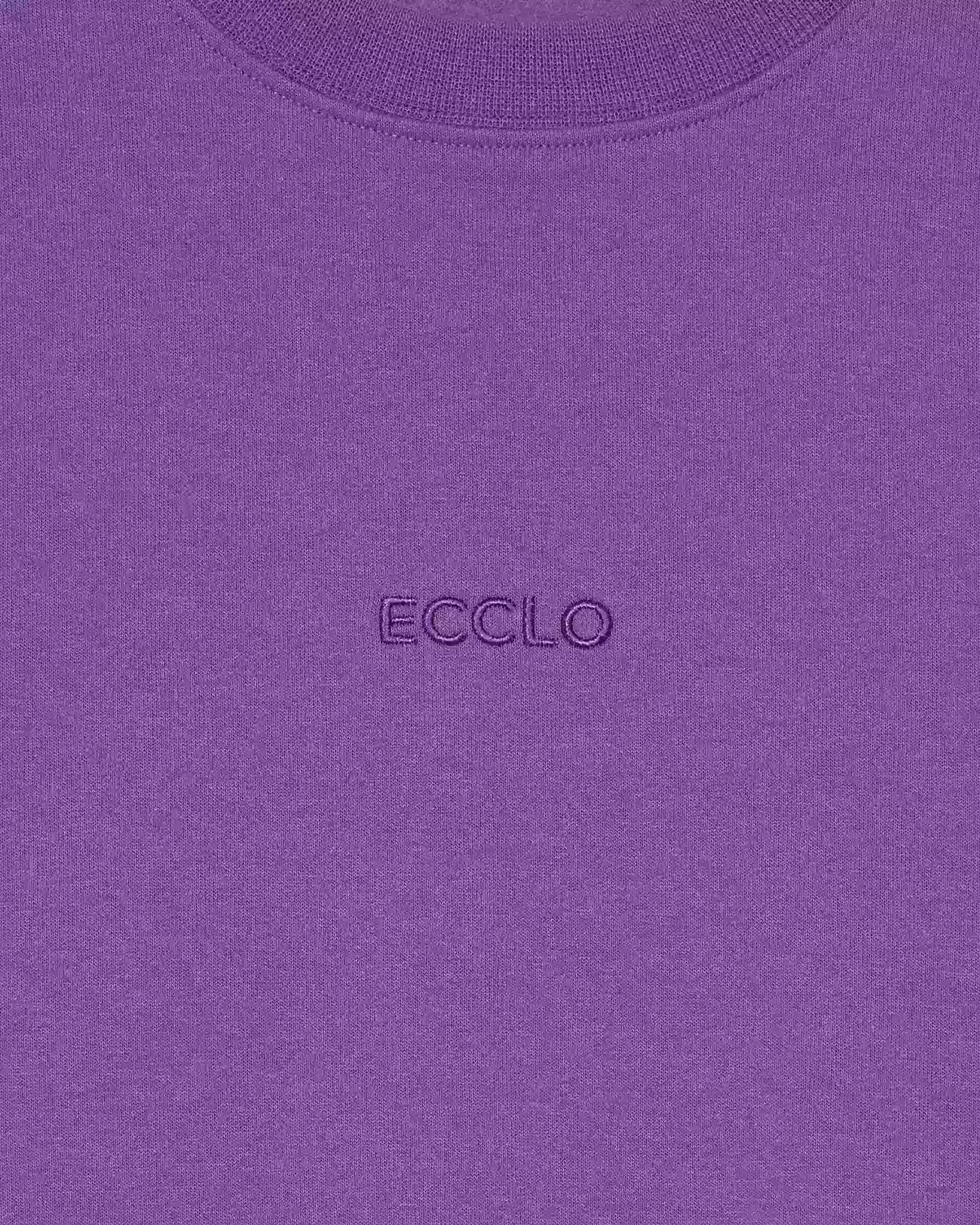 Sweat col rond Violet