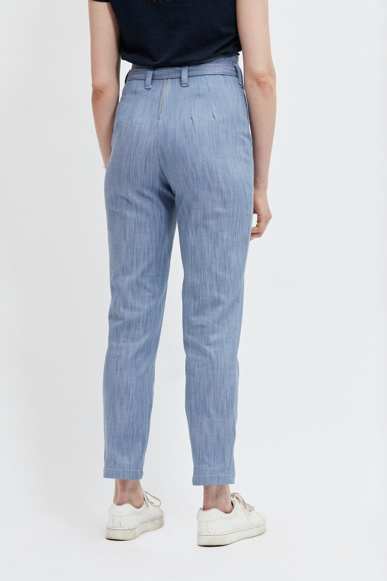 pantalon haut bleu