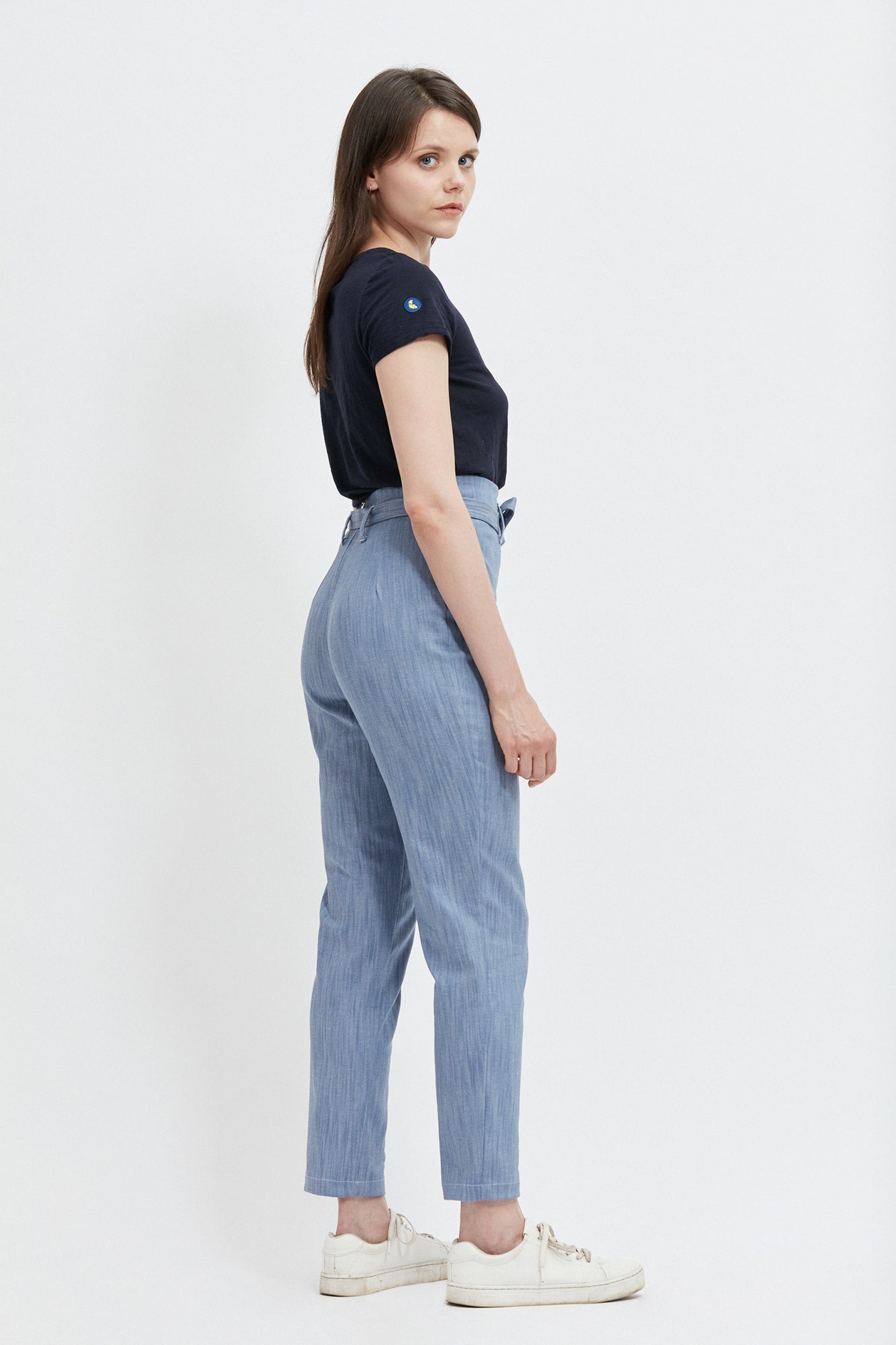 pantalon haut bleu