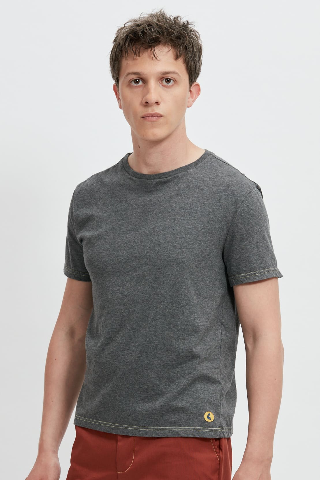 T-shirt chiné foncé